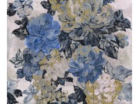 Komar Vintage Blue Garden fátyoltapéta 300 cm x 250 cm