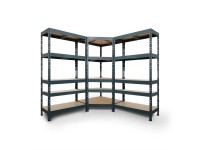AR Shelving Rivet készlet 180 x 180 x 180 x 45 cm 5 HDF polccal antracit
