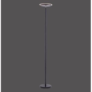 Fekete Just Light Hans állólámpa, 181 cm magas, dimmelhető.