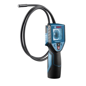 Bosch Professional GIC 120 vizsgáló kamera rugalmas kábellel és LCD kijelzővel.