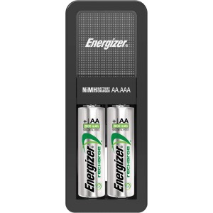 Energizer Mini töltő 2 db AA 2000 mAh elemmel akkumulátorok és elemek töltéséhez.