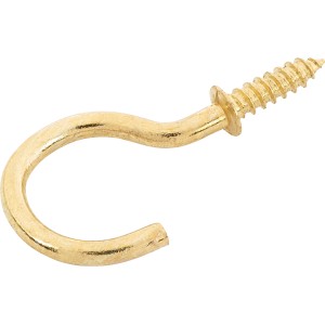 Hajlított csavaros kampó ütközőgyűrűvel átmérő 2,3 x 30 mm 4 db