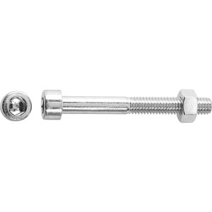 SW6 Hengeres fejű menetes csavar fehér horganyzott M8 x 40 mm 5 db + anyák