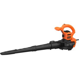 Black+Decker BEBLV290 elektromos lombfúvó, 2900 W, 3 az 1-ben lombfúvó és porszívó narancs/fekete színben.
