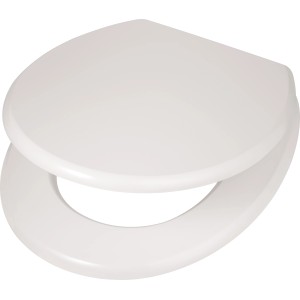 Fehér baliv Pollino WC-ülőke SoftClose mechanizmussal és MDF fa maggal.