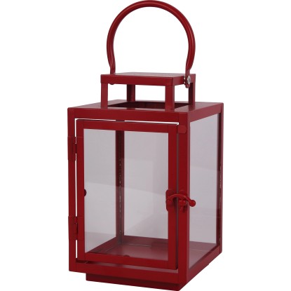 Fémlámpás 22,5 cm piros