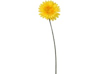 Művirág gerbera sárga 60 cm