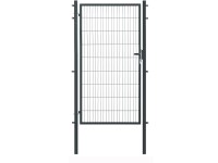 Floraworld egyszárny kapu kétrudas hálós kerítéspanel antracit 180 cm x 120 cm