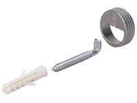 Akasztós szekrényfüggesztő fröccsöntött cink nikkelezett 2 darab