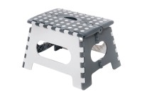 One Step összecsukható sámli teherbírás 150 kg szürke-fehér