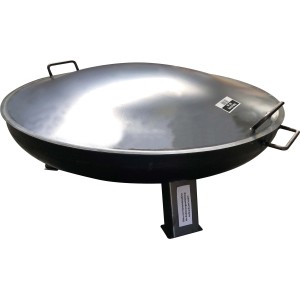 Buschbeck fedél 80 cm-es tűzrakóhelyhez, acélból, fogantyúkkal.