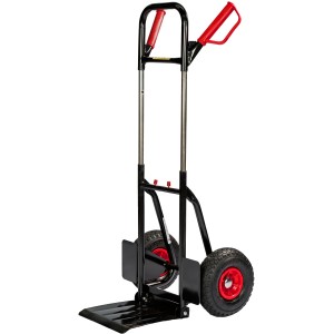 Profi rakodókocsi PU kerekekkel, összecsukható rakfelülettel és biztonsági fogantyúkkal. Teherbírás 200 kg-ig.