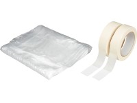 Kreppszalagkészlet takarófóliával Kreppszalagkészlet takarófóliával