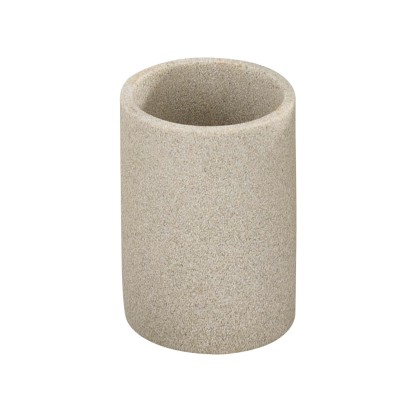 Wenko Vico fogmosópohár polirezin bambusz natúr