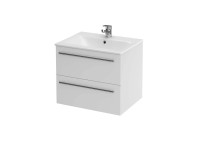 Cersanit Elisa 50 fehér függesztett lapraszerelt fürdőszobabútor szett Cersanit Elisa 50 fehér függesztett lapraszerelt fürdőszobabútor szett