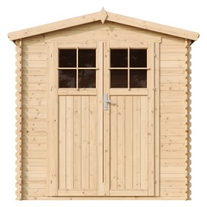 Timbela fa kerti ház M343F ablakokkal, 3,53 m², padló nélkül.