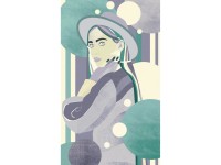 Komar fátyoltapéta Woman Hat Color 150 cm x 250 cm tarka