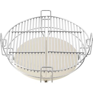 Grillrács készlet Kamado Grill Marwin M-hez, Ø 39cm, rozsdamentes acél, kerámia kővel. Grill tartozékok több szinthez.