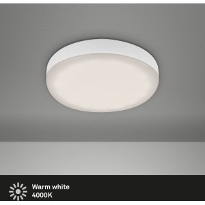 Fehér Briloner LED süllyesztett lámpa Plat, 1 db-os készlet, semleges fehér, Ø 7,5 cm. Ideális fürdőszobába és nappaliba.