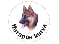 Kutyatábla műanyag 