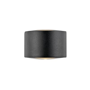 Modern, antracit színű Paul Neuhaus Carla LED fali lámpa, Ø 10 cm, kültéri használatra.