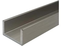 Arcansas U-profil alumínium 10 mm x 15 mm x 2600 mm