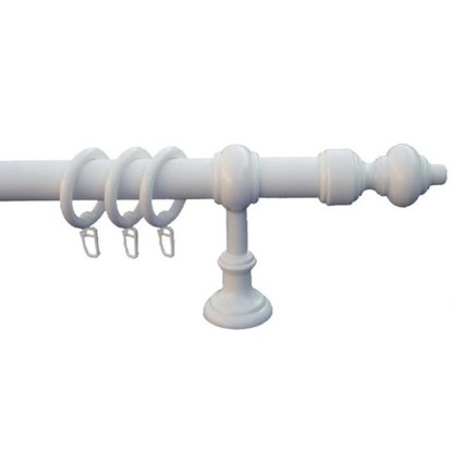 Karnis garnitúra 1 soros fehér 120 cm műanyag