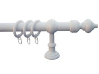 Karnis garnitúra 1 soros fehér 120 cm műanyag