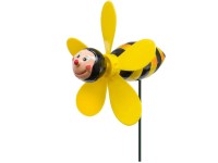 Méhe földbe szúrható dísz szélkerékkel 48 cm