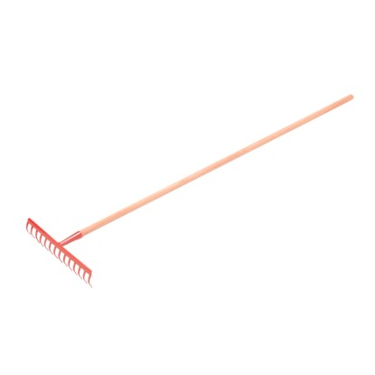 LUX-TOOLS kerti gereblye 14 foggal és nyéllel 140 cm