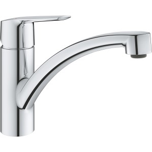 Grohe QuickFix Start mosogató csaptelep, króm, alacsony kifolyócső. Egykaros keverő csaptelep konyhába.