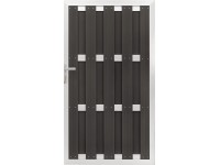 Belátás ellen védő kerítésajtó WPC alumínium antracit 180 cm x 100 cm