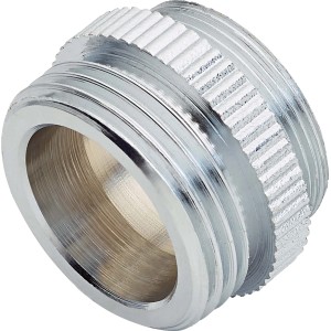 Szűkítő M24 - 26,4 mm (G 3/4) krómozott sárgarézből kifolyószelepekhez.