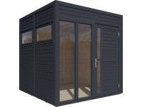 Bertilo Cubus 2 Office kerti faház antracit 226 cm x 234 cm FSC® Bertilo Cubus 2 Office kerti faház antracit 226 cm x 234 cm FSC®