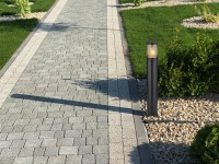 Globo kültéri lámpa 1 izzós fekete matt füstszínű 140 mm x 800 mm Globo kültéri lámpa 1 izzós fekete matt füstszínű 140 mm x 800 mm