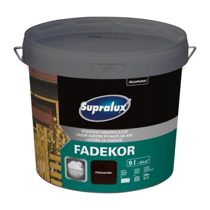 Supralux Fadekor vékonyrétegű lazúr vizes bázisú paliszander 9 l