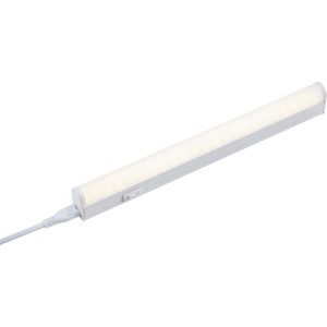 Fehér LED pultvilágító kapcsolóval és kábellel konyhákhoz és bútorokhoz.