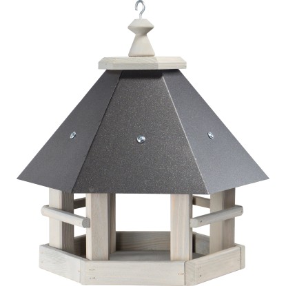 Madárház Szürke fémtetős szürke fenyő