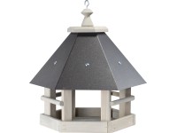 Madárház Szürke fémtetős szürke fenyő