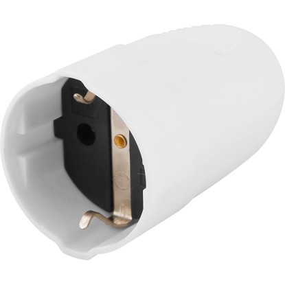 Védőérintkezős lengőaljzat fehér