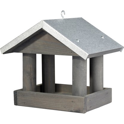 Madáretető fenyő 24 cm  x 26 cm x 26 cm Fekete