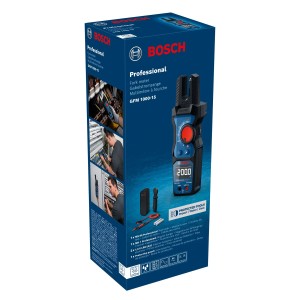 Bosch Professional GFM 1000-15 villás árammérő a kék termékdobozban.