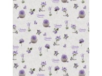 Rex Deco viaszosvászon terítő levendula 140 cm széles méteráru