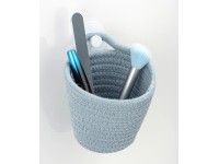 Wenko Soria tárolókosár kékesszürke pamut kék 12,5 cm x 12 cm x 14,5 cm Wenko Soria tárolókosár kékesszürke pamut kék 12,5 cm x 12 cm x 14,5 cm