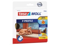 tesamoll P - profil ajtó - és ablaktömítő gumiszalag barna 6 m x 9 mm