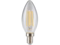 LUX LED fényforrás átlátszó gyertya forma 2 db 4,2W E14 LUX LED fényforrás átlátszó gyertya forma 2 db 4,2W E14