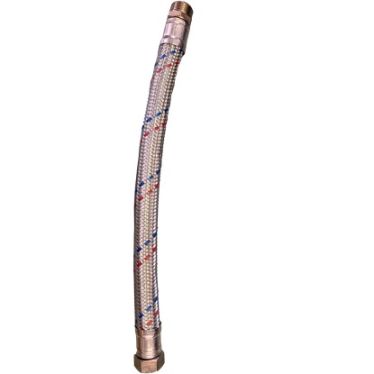 Flexcső 1" 50 cm külső menetes flexibiliscső vízre