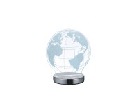 Trio Globe LED 3D dekorlámpa 20 cm 7 W króm - áttetsző Trio Globe LED 3D dekorlámpa 20 cm 7 W króm - áttetsző