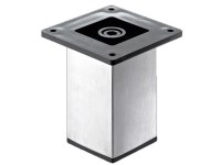Hettich bútorláb 50 mm x 50 mm x 100 mm rozsdamentes acél hatású Hettich bútorláb 50 mm x 50 mm x 100 mm rozsdamentes acél hatású