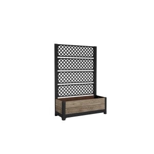 Keter 263872 Deco Tulip hátfalas virágláda 110 l - kőrisfa